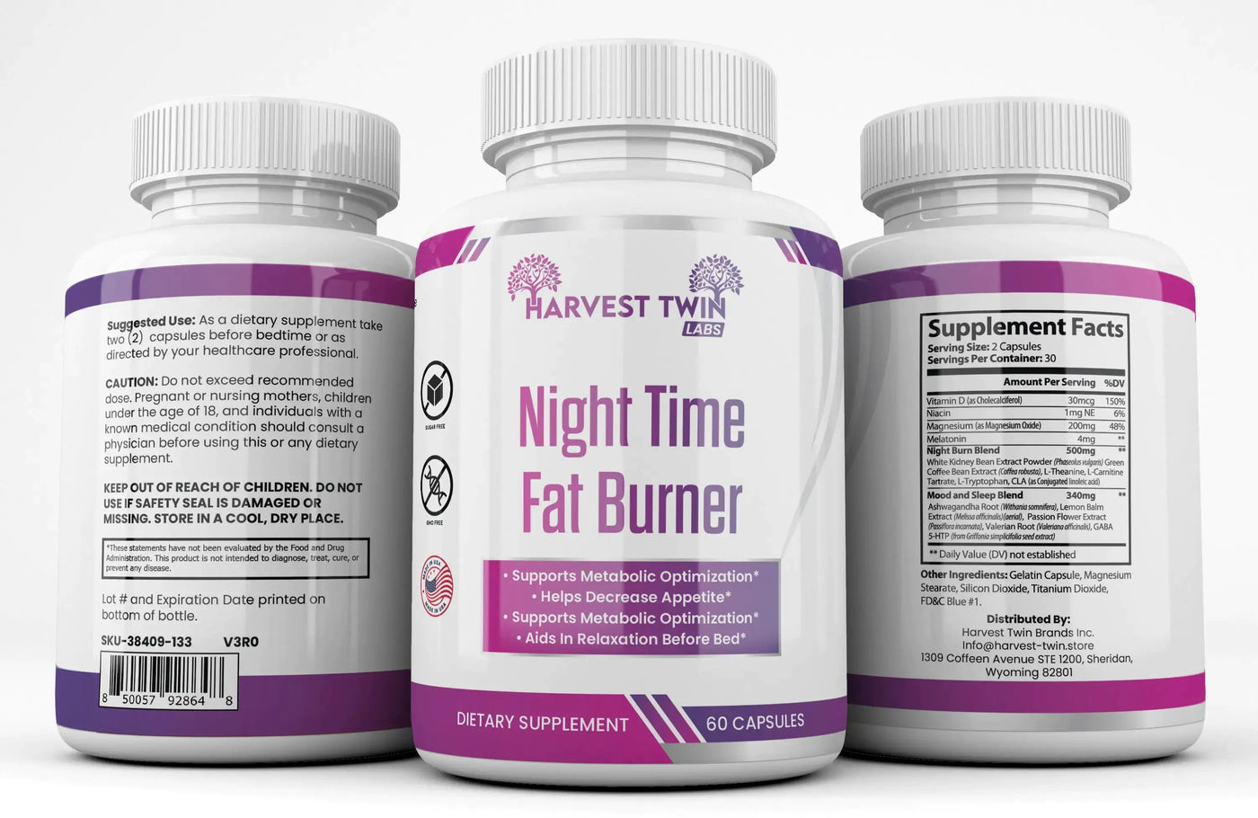 Harvest Twin Labs Night Time Fat Burner