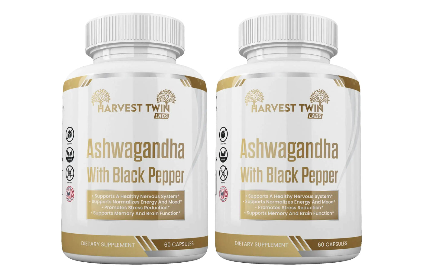 Harvest Twin Labs Ashwagandha with Black Pepper